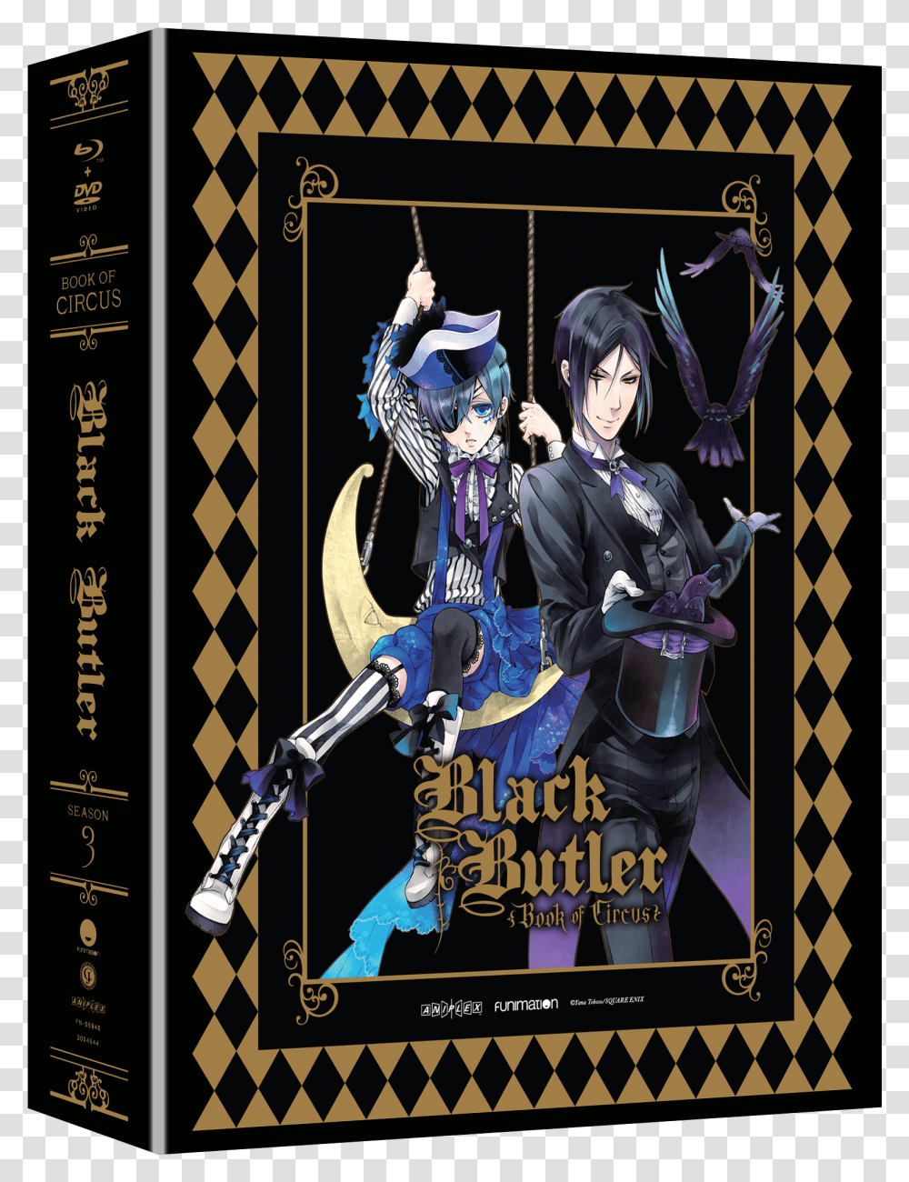Black Butler Book Of Circus Blu Ray, Person, Poster, Advertisement, Comics Transparent Png