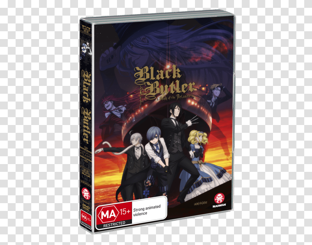 Black Butler Book Of The Atlantic 2017, Poster, Advertisement, Person, Human Transparent Png