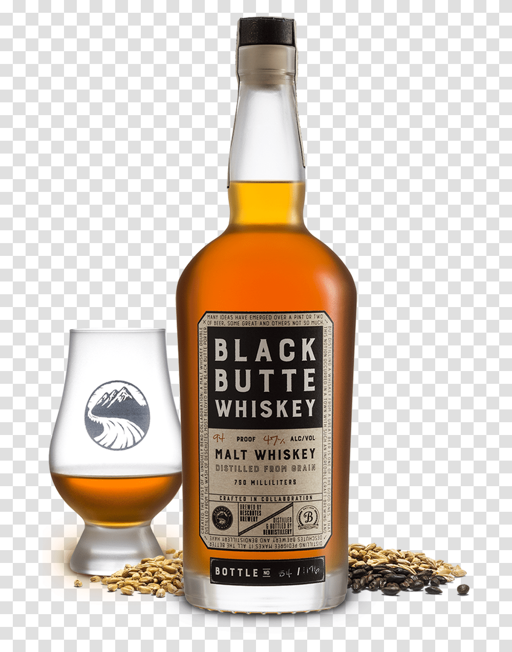 Black Butte Whiskey, Liquor, Alcohol, Beverage, Drink Transparent Png