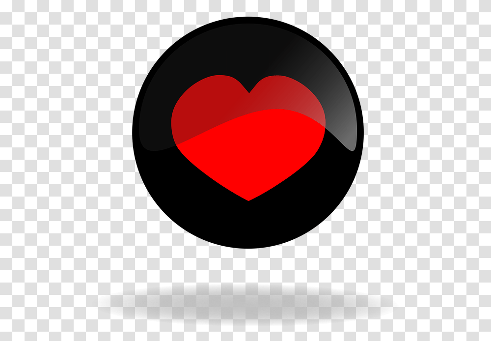 Black Button Button Heart Button Heart Black Red Tri Tim Mu En, Lamp Transparent Png