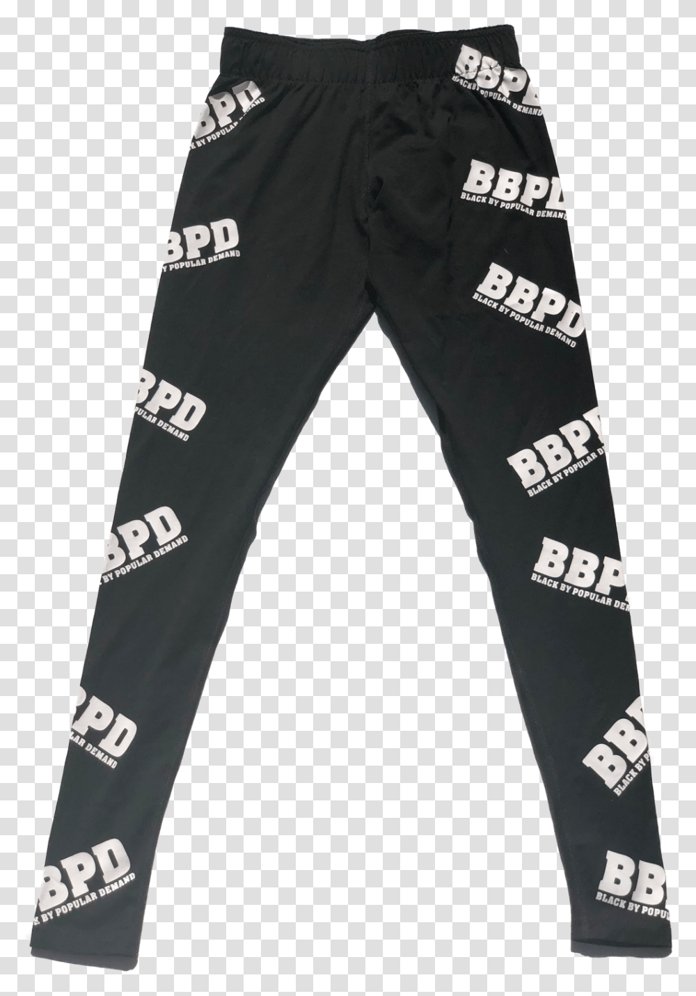 Black By Popular Demand Bbpd Logo Spandex Leggings Pajamas, Pants, Apparel, Jeans Transparent Png