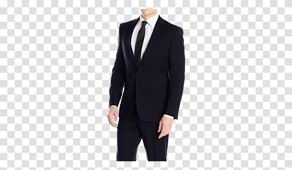Black Calvin Klein Men's Suit, Overcoat, Apparel, Tuxedo Transparent Png