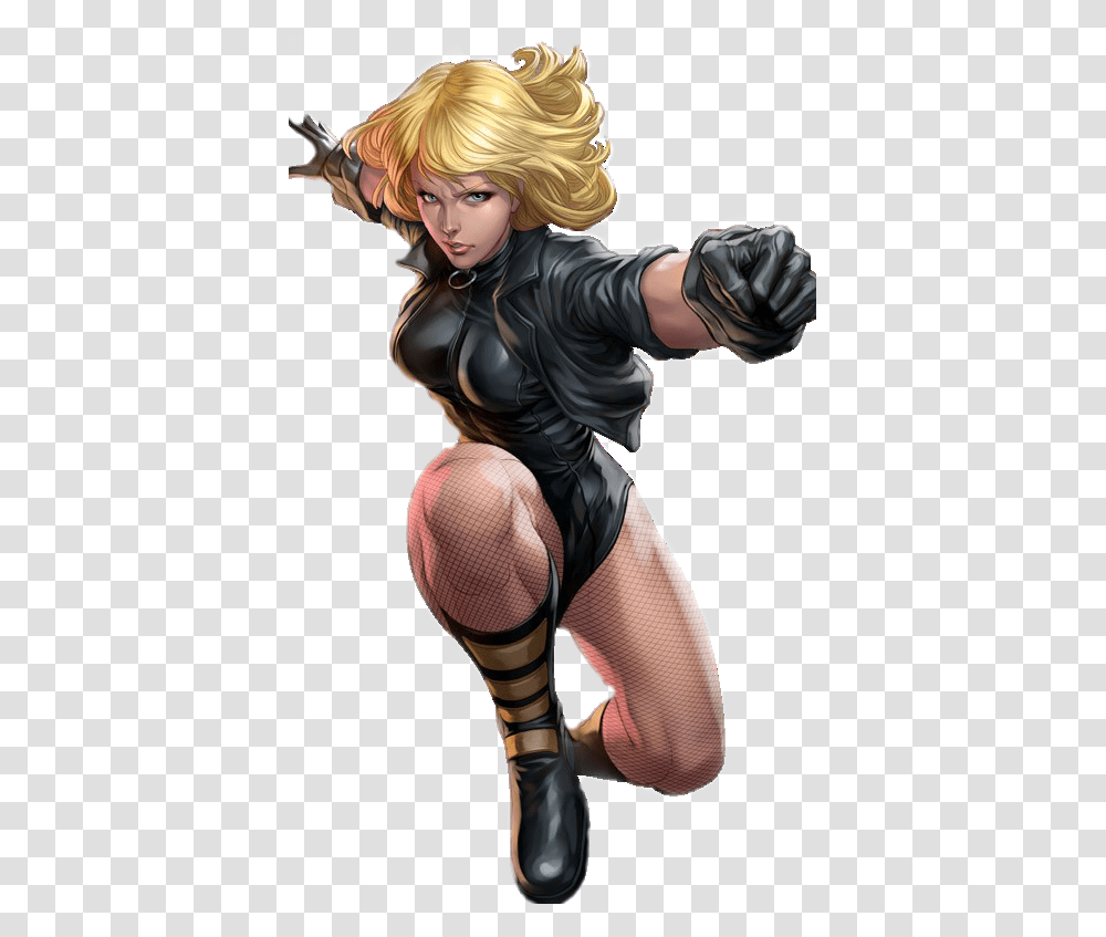 Black Canary Marvel, Person, Sport, Hand, Costume Transparent Png