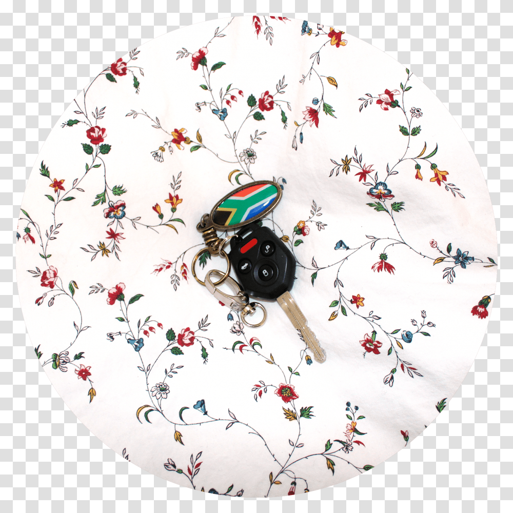 Black Car Keys With A South African Flag Key Chain Circle, Wall Clock, Analog Clock, Rug, Pattern Transparent Png