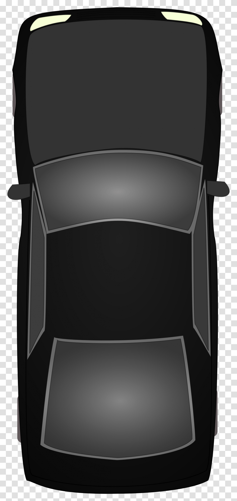 Black Car Topview Big Car Clipart Top View Black, Chair, Furniture, Lamp, Gray Transparent Png