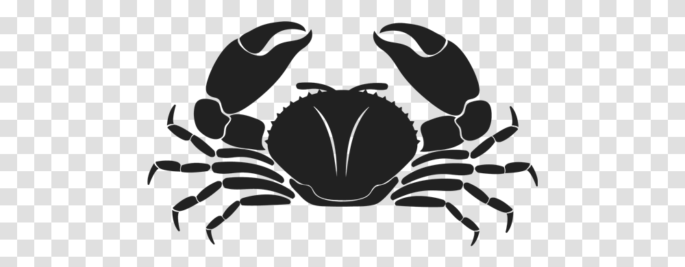 Black Cartoon Crab Silhouette Rock Crab, Sea Life, Animal, Seafood Transparent Png