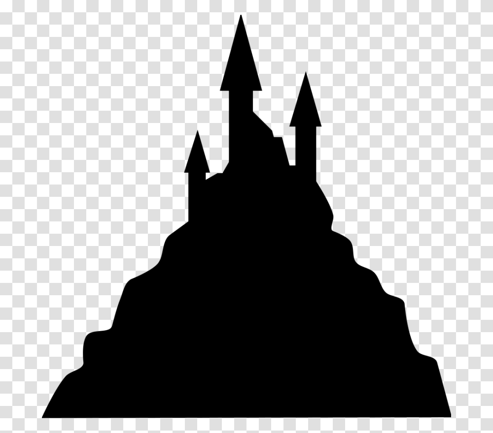 Black Cartoon Disney Castle, Silhouette, Architecture, Building, Person Transparent Png