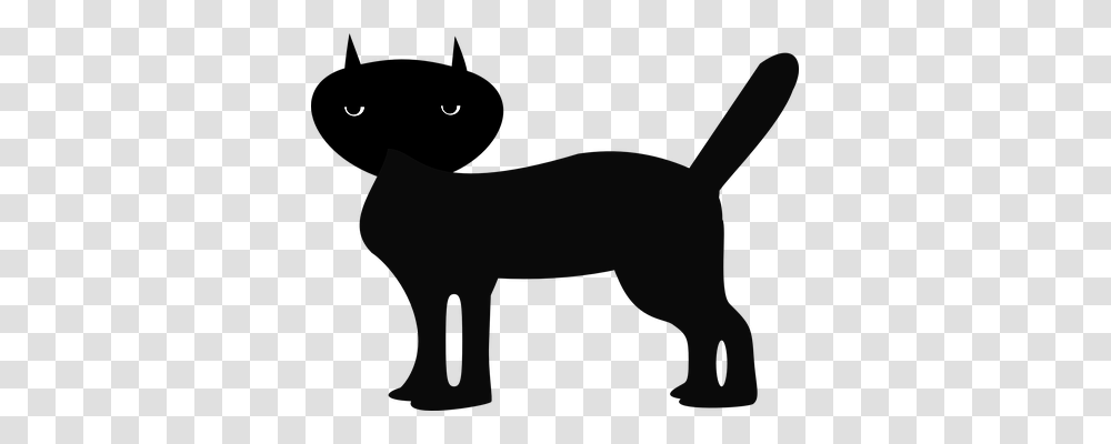 Black Cat Animals, Silhouette, Mammal, Outdoors Transparent Png