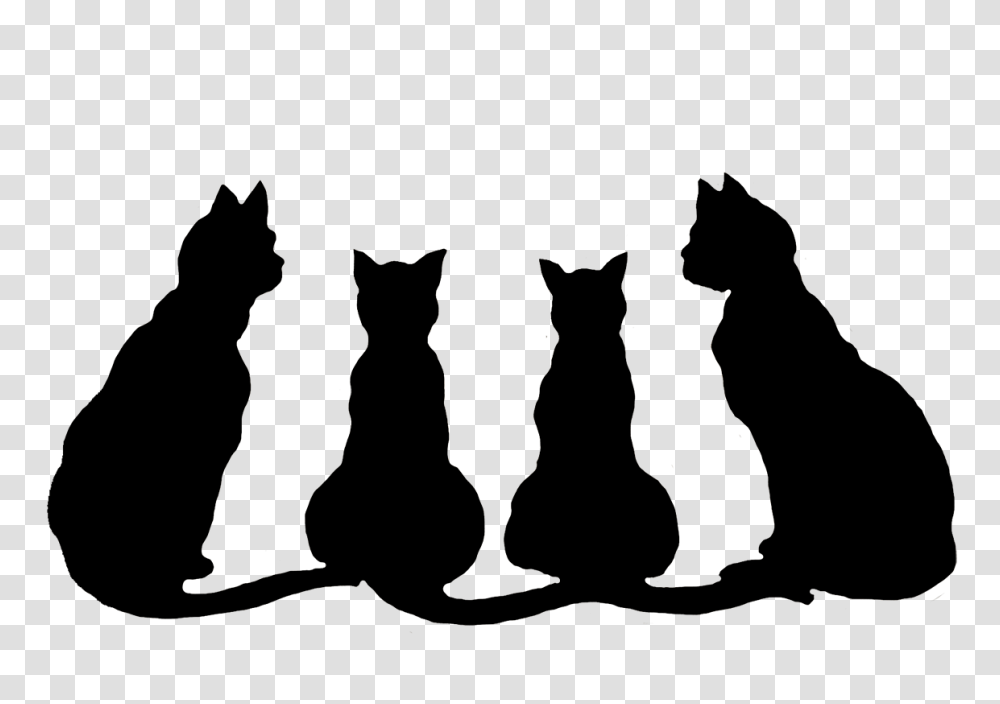 Black Cat And Kitten Coloring Pages Clipart, Person, Human, Chess, Game Transparent Png