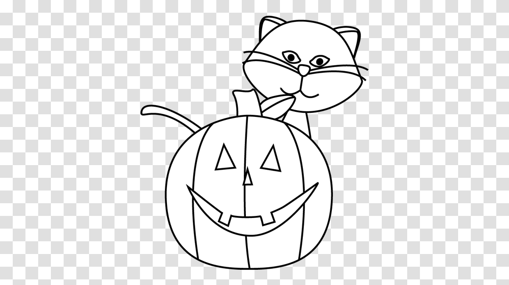 Black Cat Clipart Jack O Lantern Halloween Cat Free Sight Word Halloween Worksheets For Kindergarten, Stencil, Animal Transparent Png