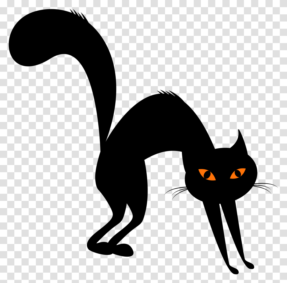 Black Cat Clipart Whisker Halloween Black Cat Clipart, Pac Man Transparent Png