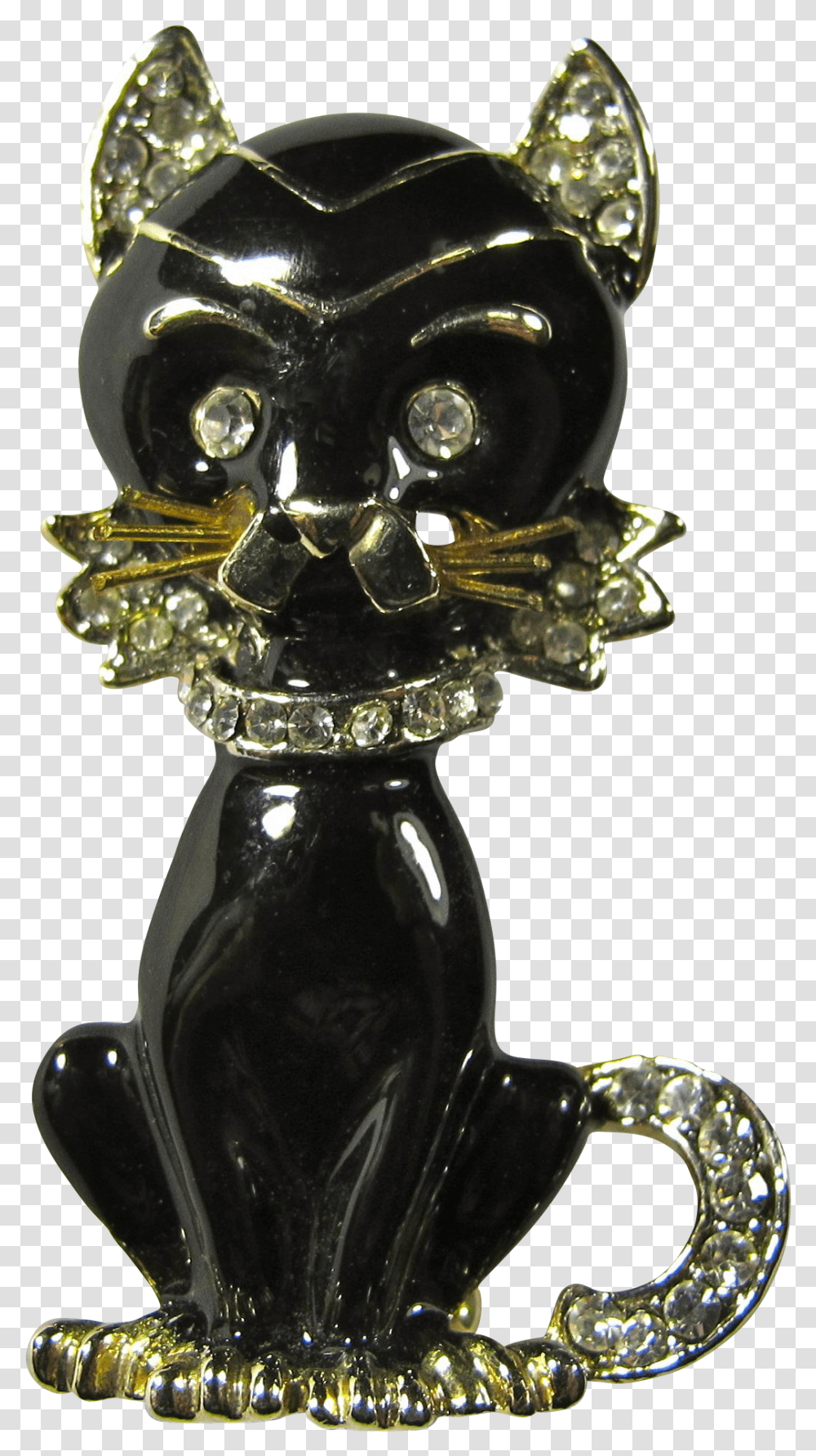 Black Cat, Crystal, Accessories, Accessory, Diamond Transparent Png
