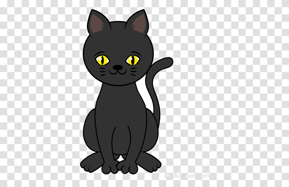 Black Cat Cute Clipart Free Picture Cute Black Cat Clip Art, Pet, Mammal, Animal Transparent Png