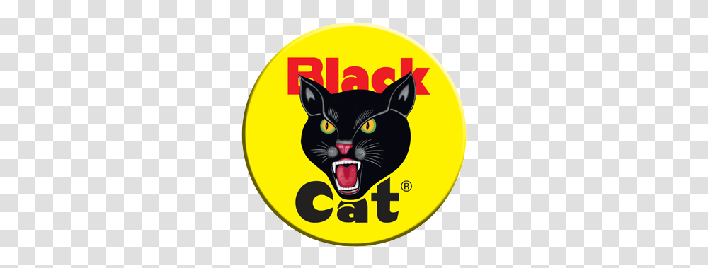Black Cat Fireworks Logos Black Cat Firework Logo, Symbol, Trademark, Label, Text Transparent Png
