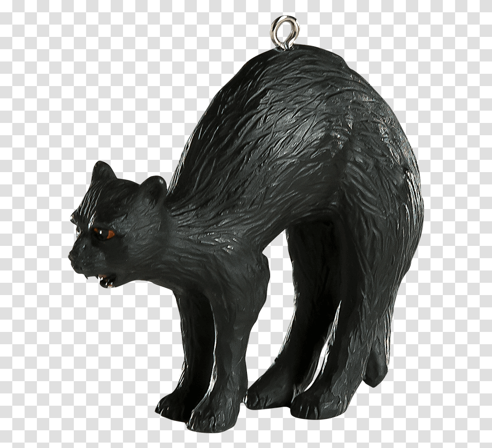 Black Cat Halloween Horror Ornament Black Cat, Mammal, Animal, Bird, Wildlife Transparent Png