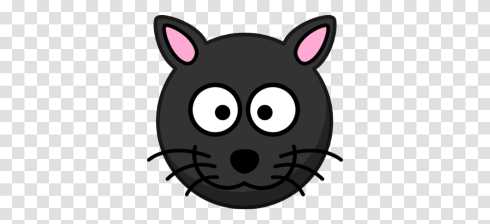 Black Cat Head With Whiskers Simple And Beautiful Drawing, Mammal, Animal, Stencil Transparent Png
