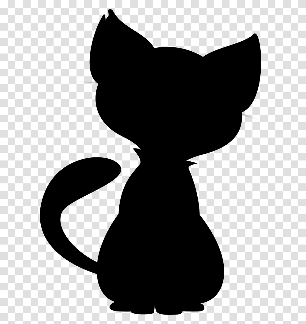 Black Cat Illustration Art Whiskers Simple Cat Silhouette, Gray, World Of Warcraft Transparent Png