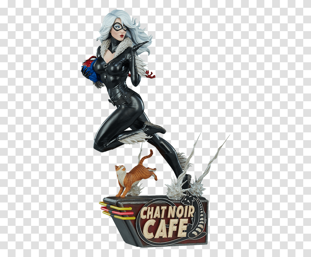 Black Cat Marvel Statue, Pet, Mammal, Animal, Bird Transparent Png
