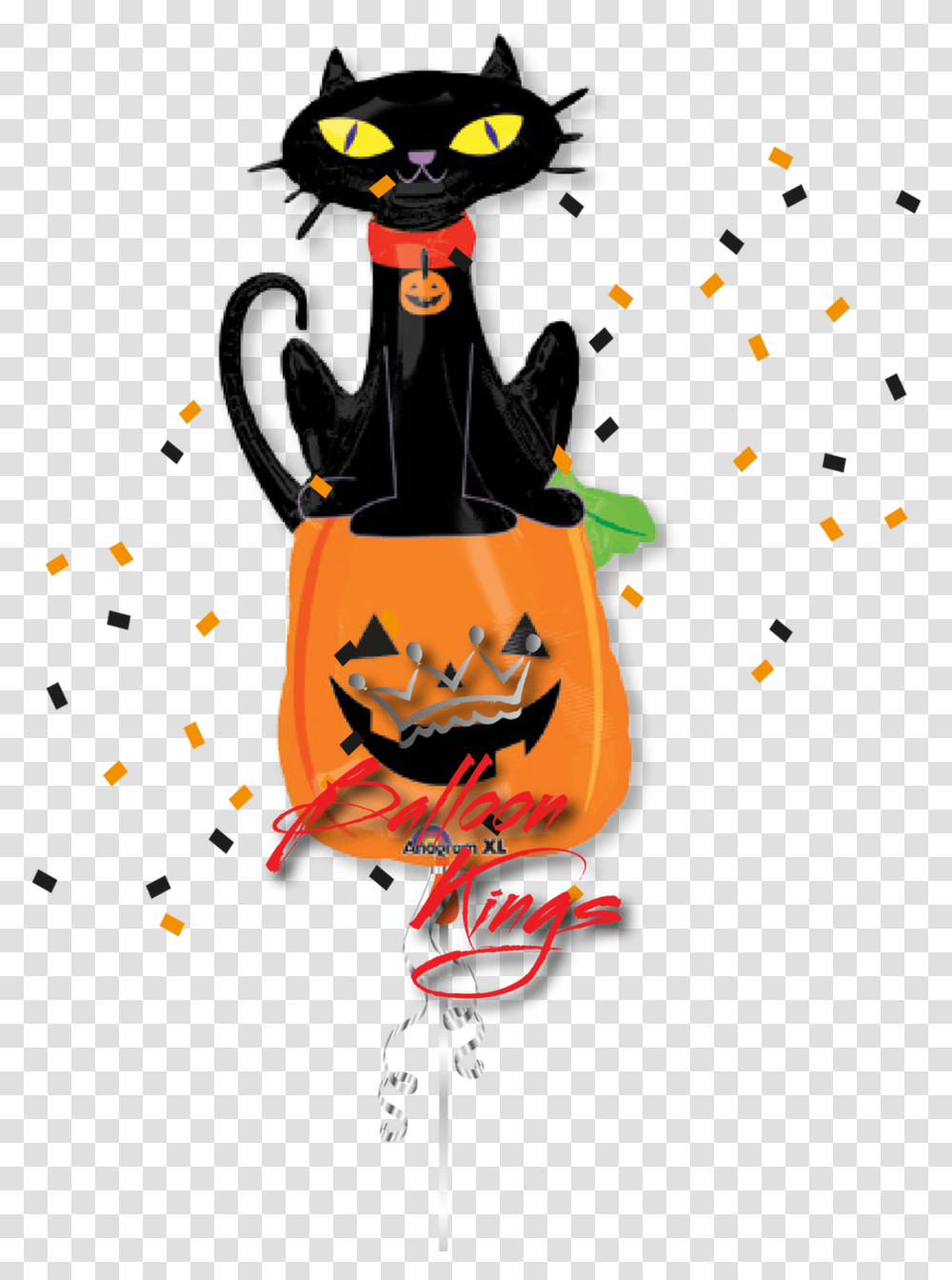 Black Cat Pumpkins With Black Cat, Paper, Animal Transparent Png