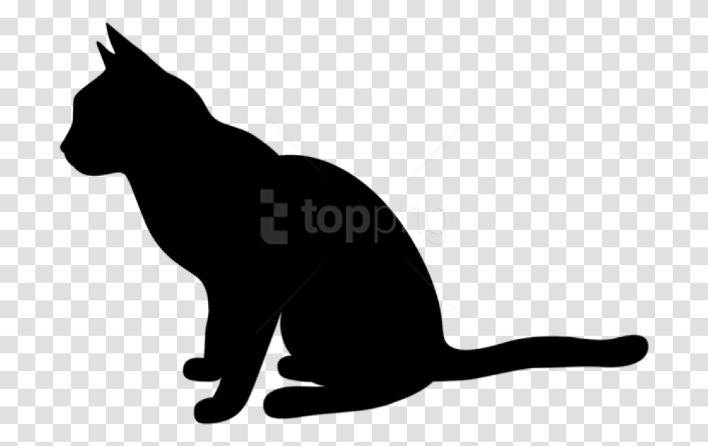 Black Cat Silhouette Background Black Cat Clipart, Analog Clock, Wall Clock Transparent Png