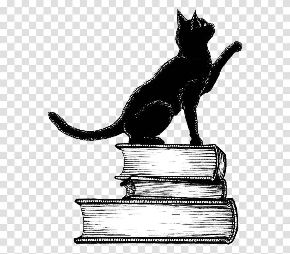 Black Cat, Trophy, Book Transparent Png