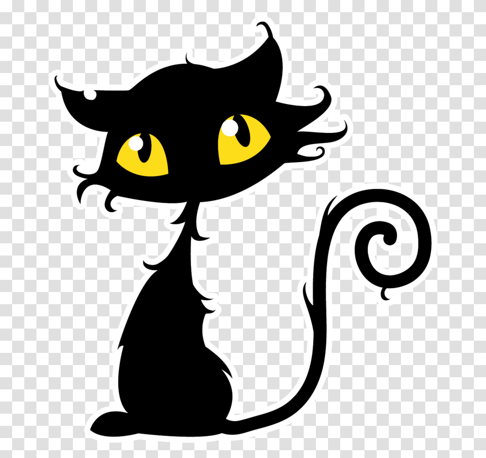 Black Cat Witch Black Cat Halloween Vector, Stencil, Antelope, Wildlife, Mammal Transparent Png
