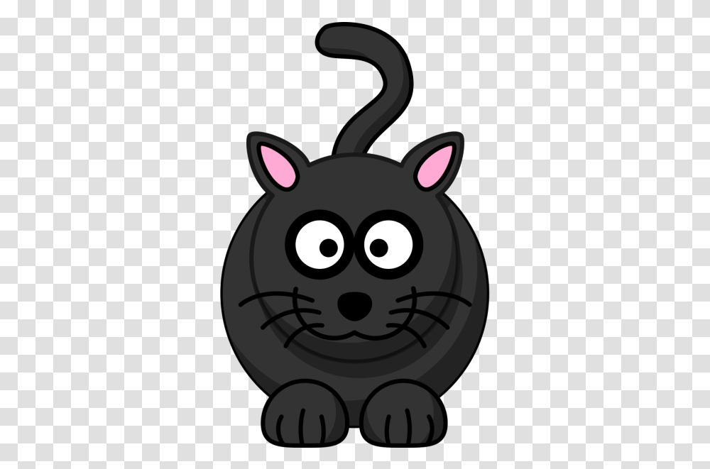 Black Catapult Svg Clip Art For Cartoon Cat Clipart Clker, Mammal, Animal, Stencil, Snout Transparent Png