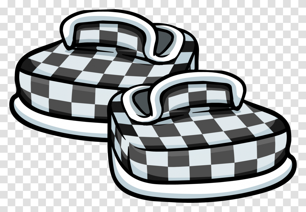 Black Checkered Shoes Club Zapatos Club Penguin, Lawn Mower, Tool, Electronics Transparent Png