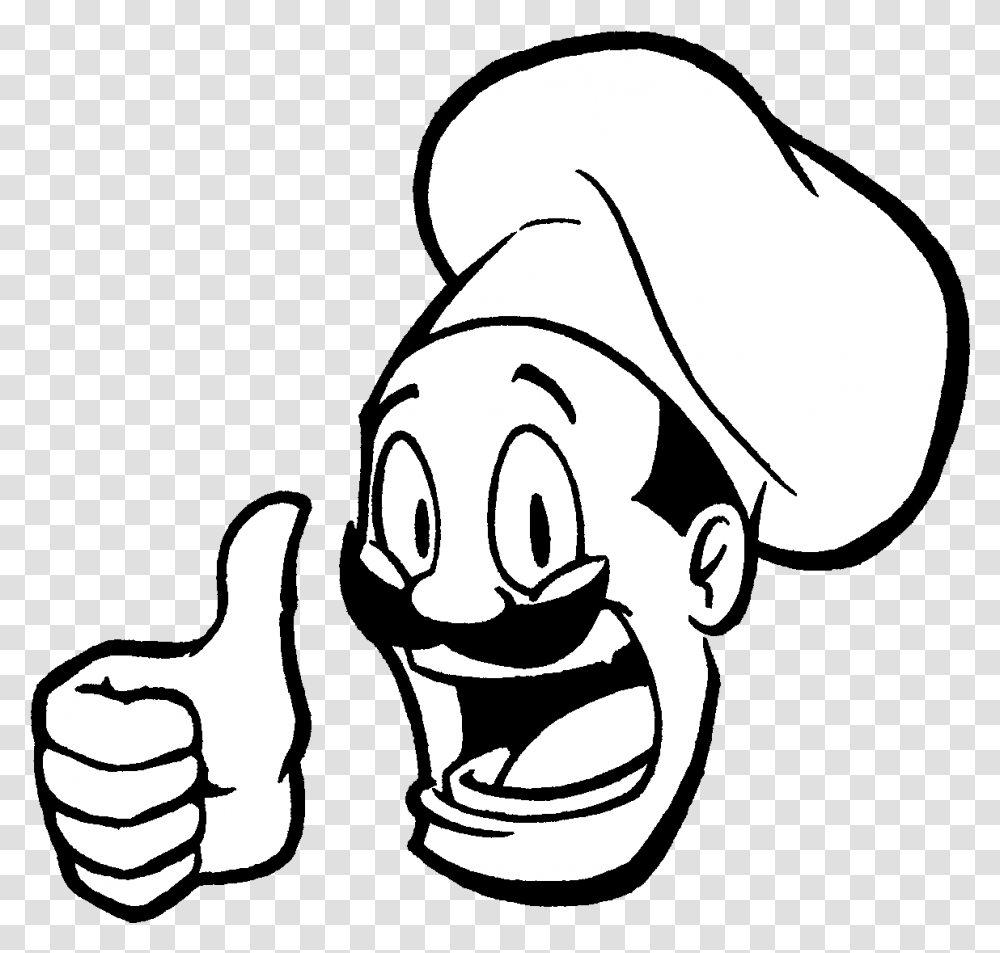 Black Chef Chefpng Images Pluspng Animated Clipart Chef Cap, Finger, Thumbs Up Transparent Png