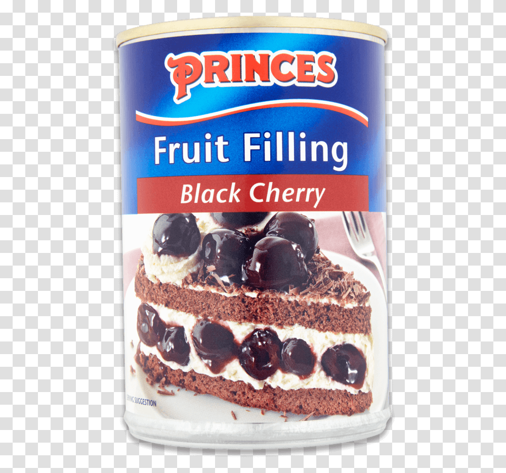 Black Cherry Fruit Filling Princes Fruit Filling Apple, Fork, Dessert, Food, Cake Transparent Png