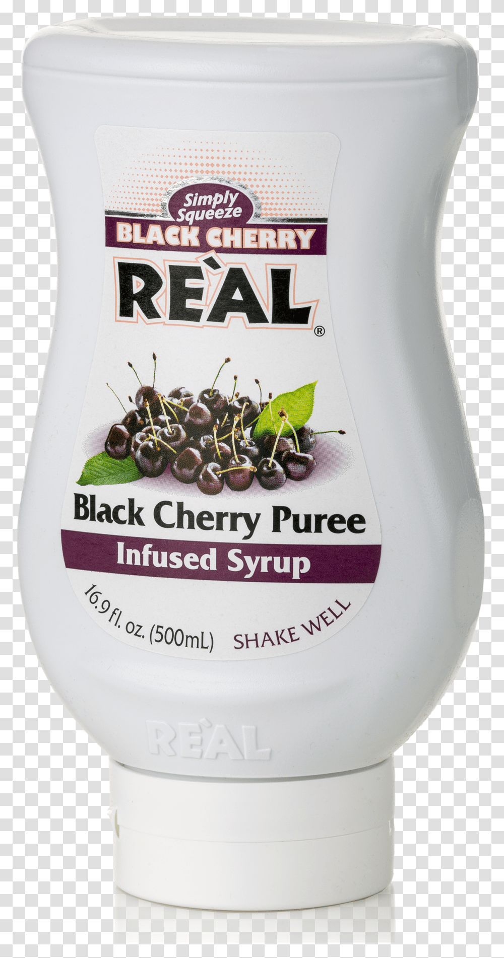 Black Cherry Real Black Cherry Syrup, Plant, Food, Fruit, Label Transparent Png