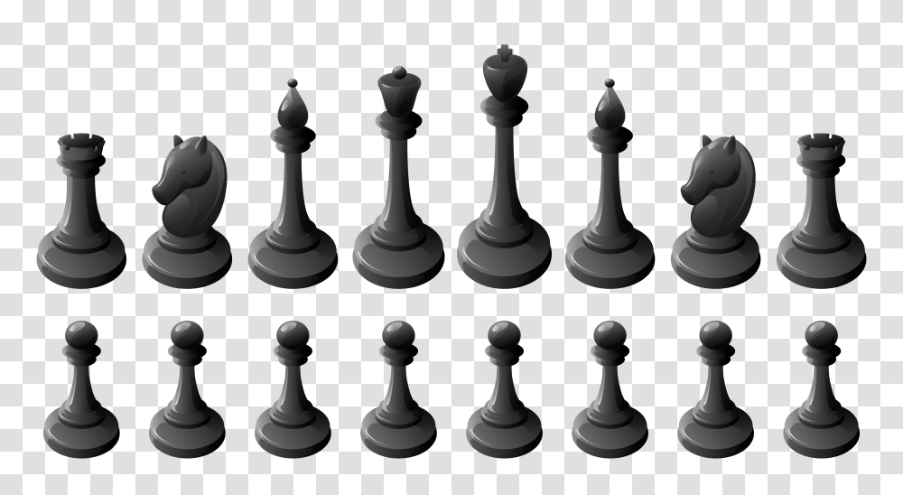 Black Chess Pieces Clipart, Game Transparent Png