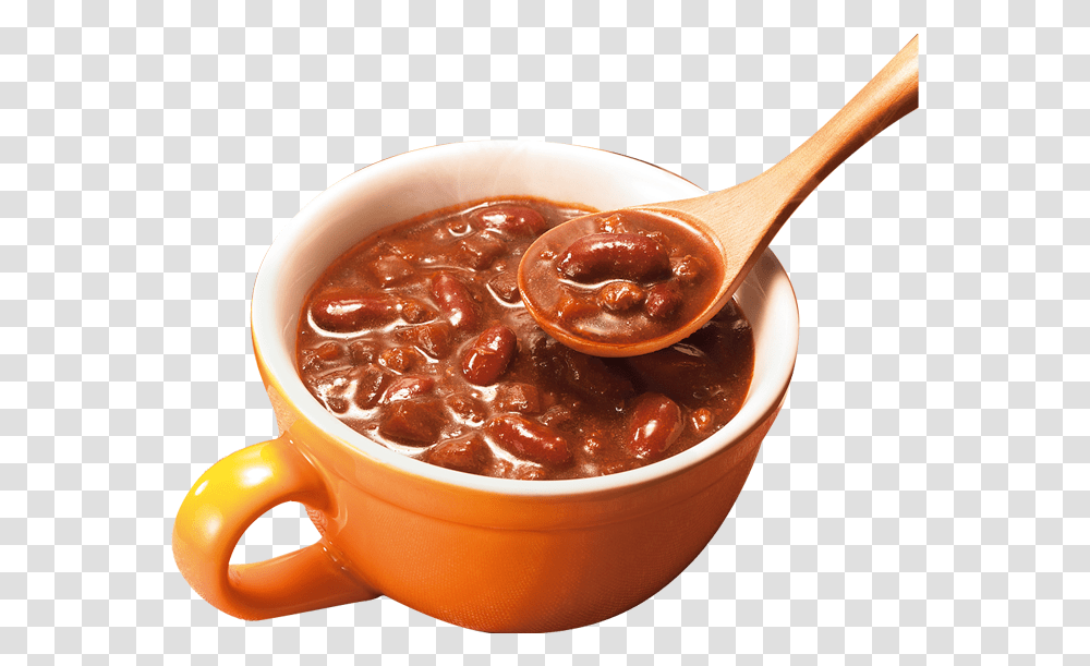 Black Chili Soup, Spoon, Food, Ketchup, Plant Transparent Png