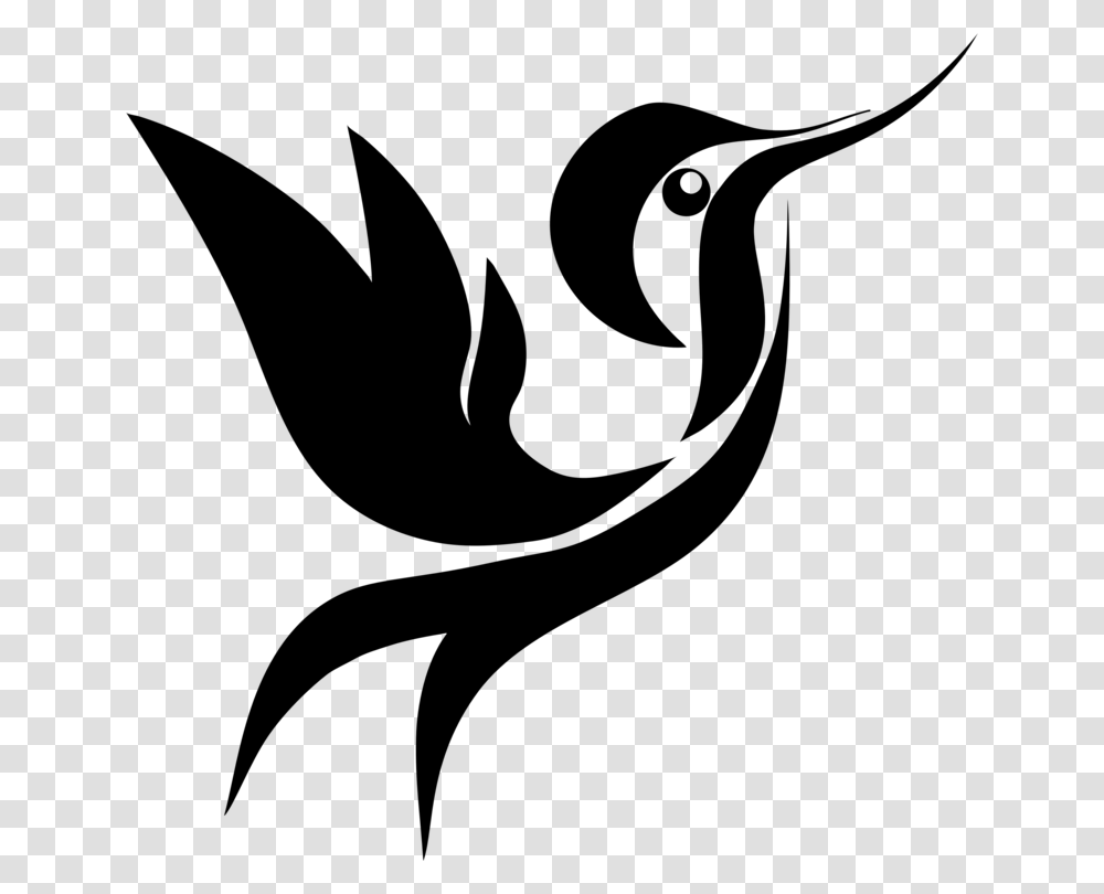 Black Chinned Hummingbird Silhouette Computer Icons Drawing Free, Gray, World Of Warcraft Transparent Png