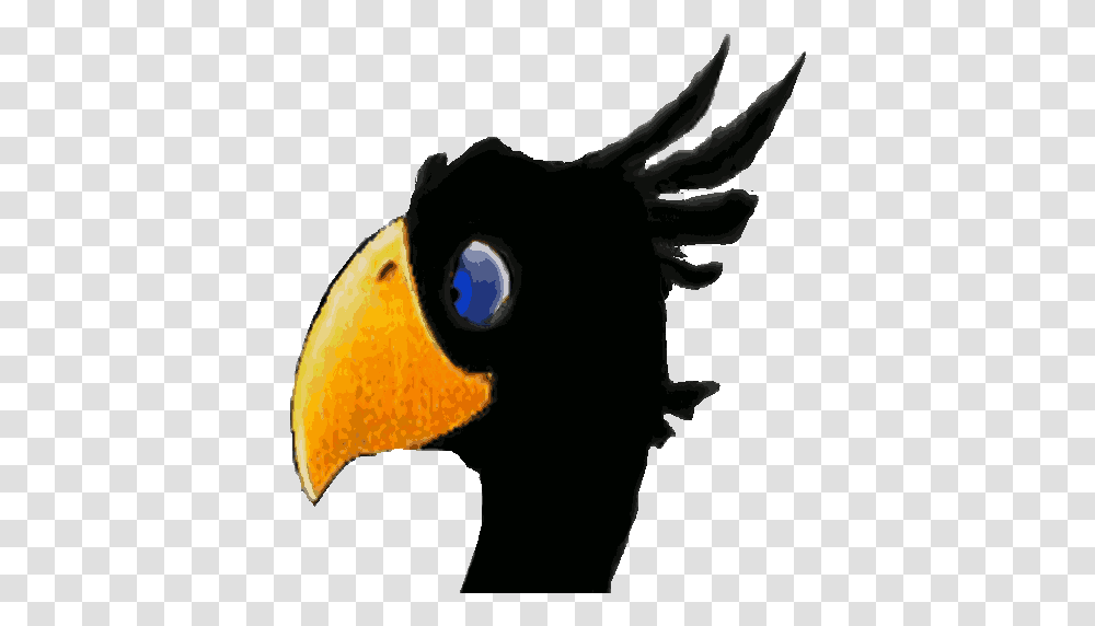 Black Chocobo - Appimagehub Eagle, Beak, Bird, Animal, Toucan Transparent Png