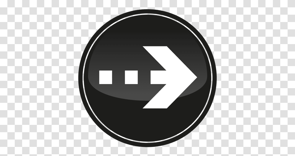 Black Circle Arrow Button Circle, Text, Symbol, Graphics, Art Transparent Png