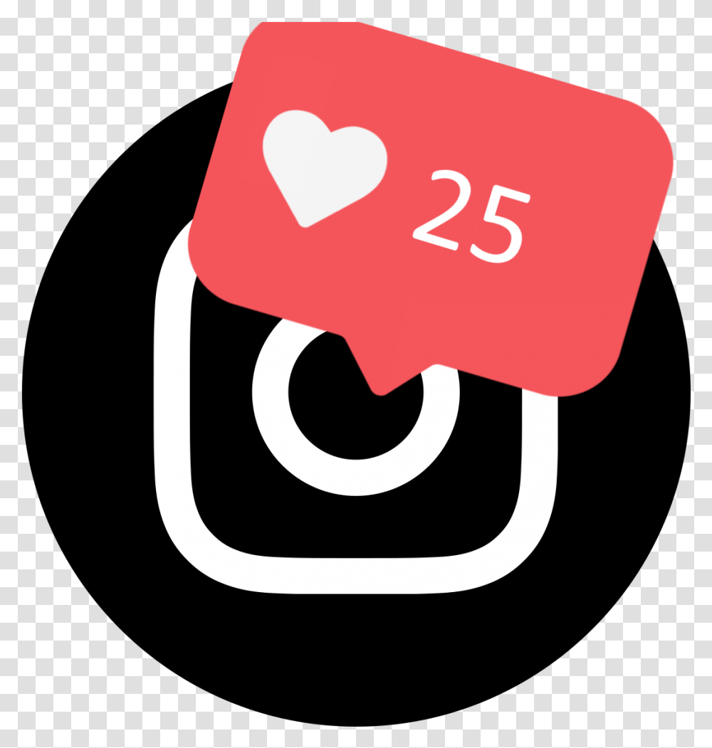 Black Circle Instagram Logo Imagem Instagram Logo Hd, Text, Number, Symbol, Clothing Transparent Png