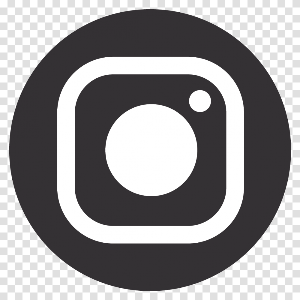 Black Circle Instragram Icon Star Orange Pink Instagram Grey Icon Circle, Text, Number, Symbol, Machine Transparent Png