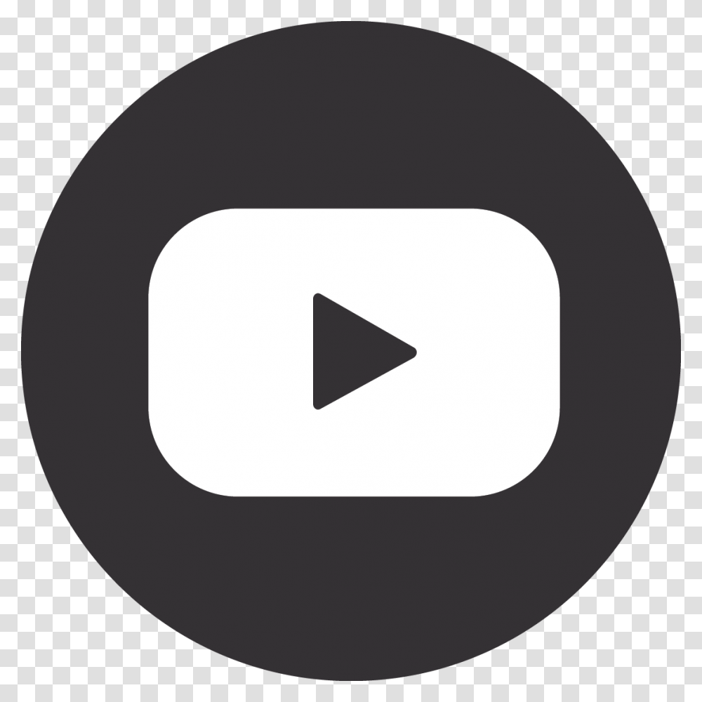 Black Circle Youtube Icon Black Youtube Logo, Trademark, Baseball Cap, Hat Transparent Png