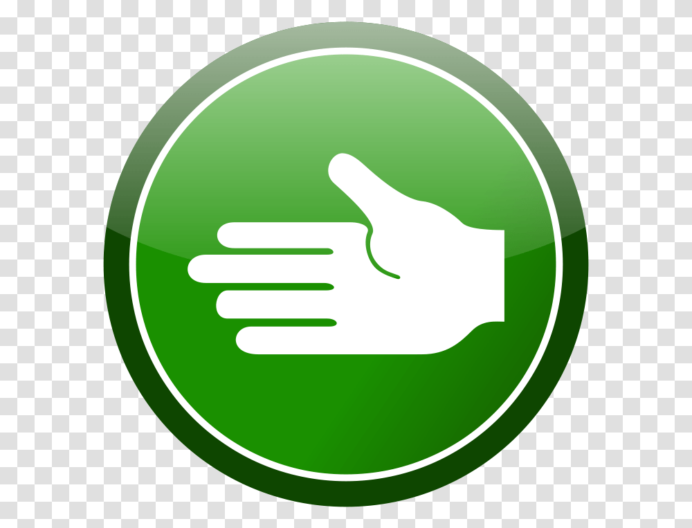 Black Clip Art Library Hand In Green Circle, Handshake, Word, Light Transparent Png