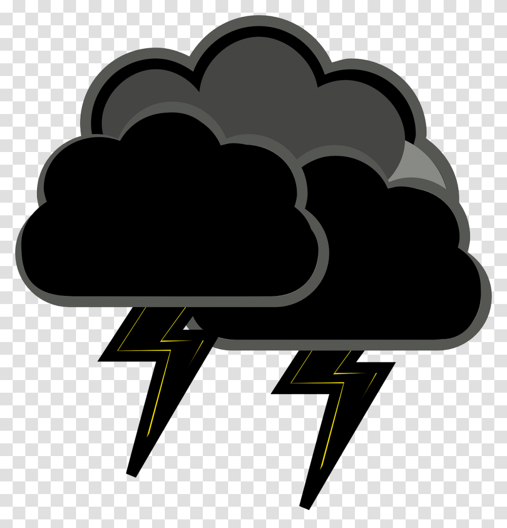 Black Cloud With Lightning, Logo, Animal, Airliner Transparent Png