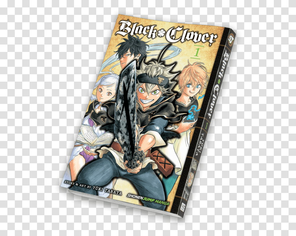 Black Clover Manga Vol, Person, Human, Book, Comics Transparent Png