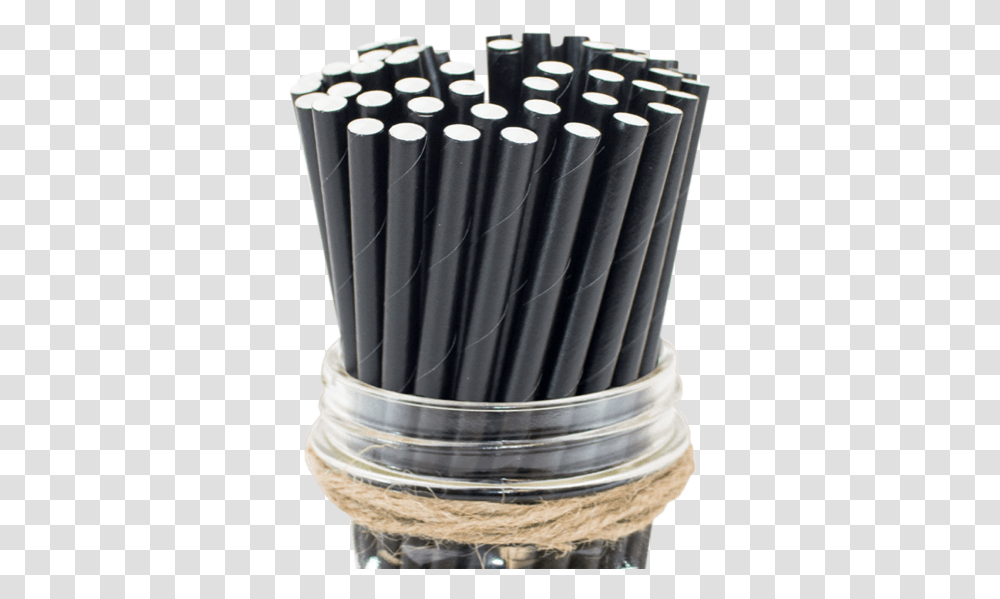 Black Cocktail Paper Straw, Mixer, Appliance, Aluminium, Steel Transparent Png