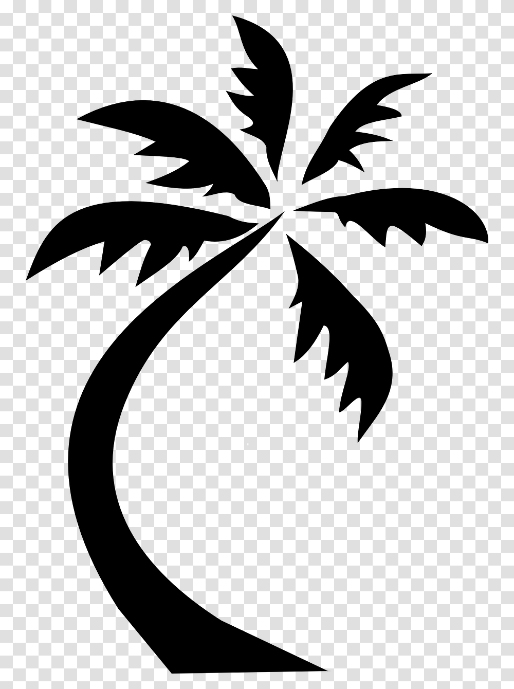 Black Coconut Tree Clipart, Nature, Outdoors, Outer Space, Astronomy Transparent Png