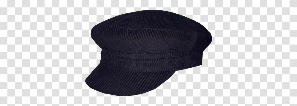 Black Corduroy Breton Cap Baseball Cap, Clothing, Apparel, Hat, Sun Hat Transparent Png