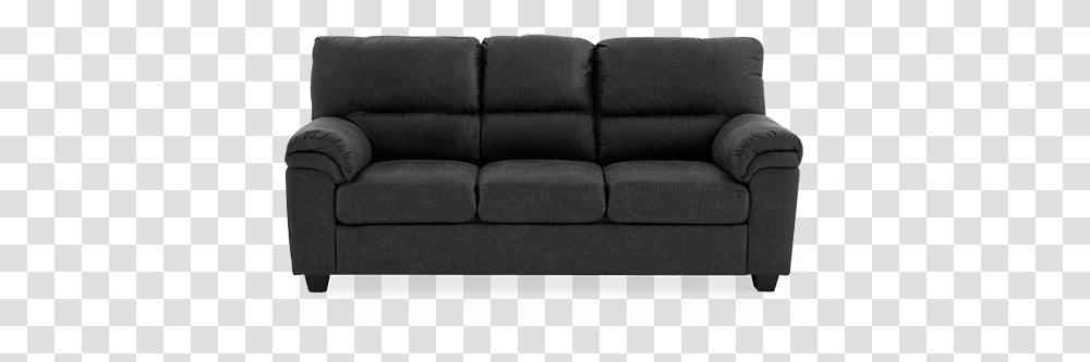 Black Couch Studio Couch, Furniture, Cushion, Pillow, Home Decor Transparent Png