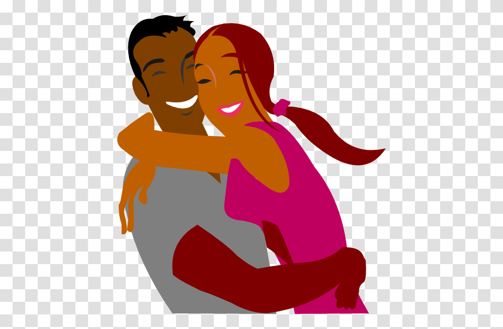 Black Couple Hugging Clip Art, Person, Face, People, Female Transparent Png
