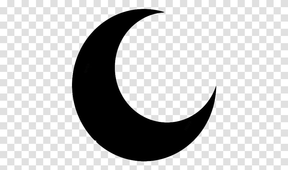 Black Crescent Moon Image Crescent Moon, Nature, Outdoors, Outer Space, Night Transparent Png