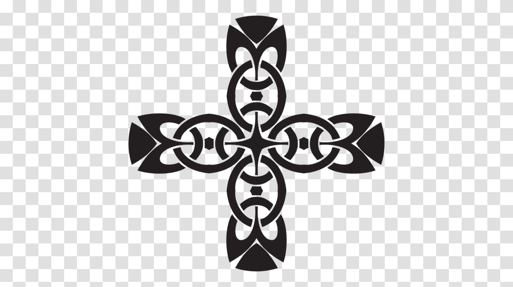 Black Cross Vector Image, Crucifix Transparent Png
