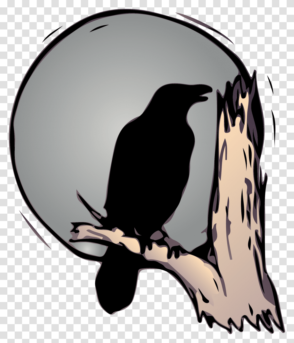 Black Crow, Bird, Animal, Stencil, Blackbird Transparent Png